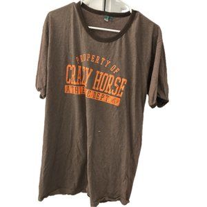Crazy Horse Gentlemen’s Club (Cleveland) Athletic Dept. T-Shirt, Men's 2XL, Brwn